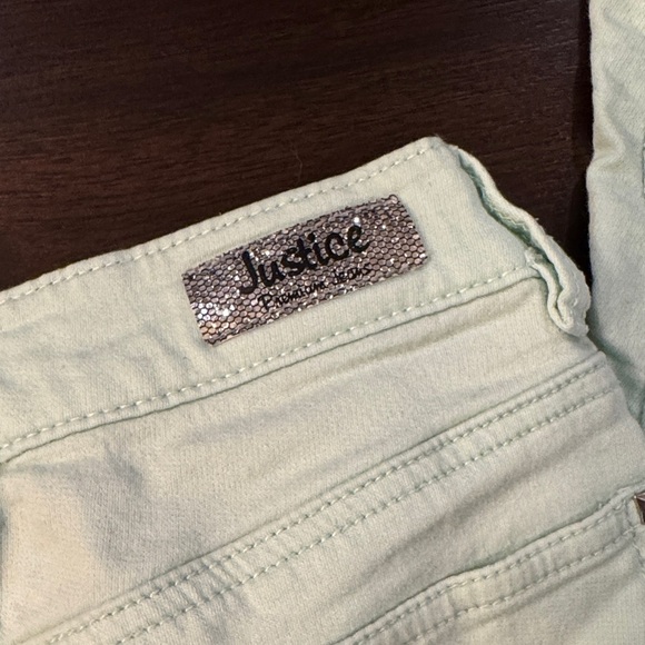 Justice Kids Mint Green Jeggings - Picture 5 of 7